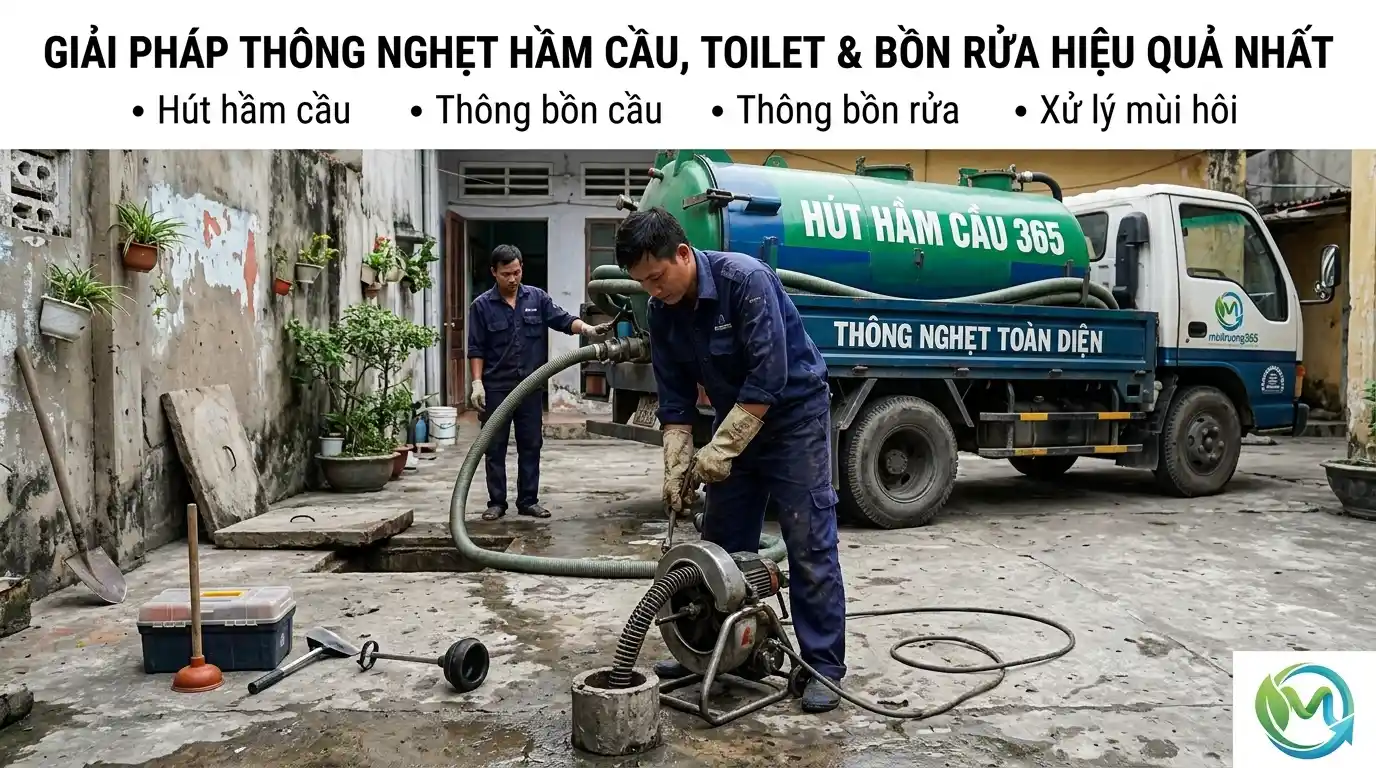 Thông Tắc Cống Tại Hà Nội – Giá Rẻ, Triệt Để 100%, Phục Vụ Cấp Tốc