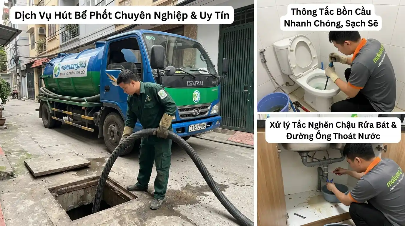 Hút Bồn Cầu Tại Phú Thọ Nhanh Gọn Sạch Đến 100%