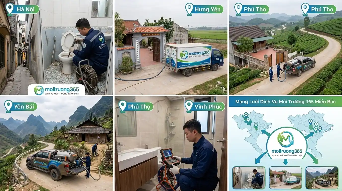 Thông Tắc Cống Tại Phú Thọ – Uy Tín, Nhanh Chóng, Giá Rẻ